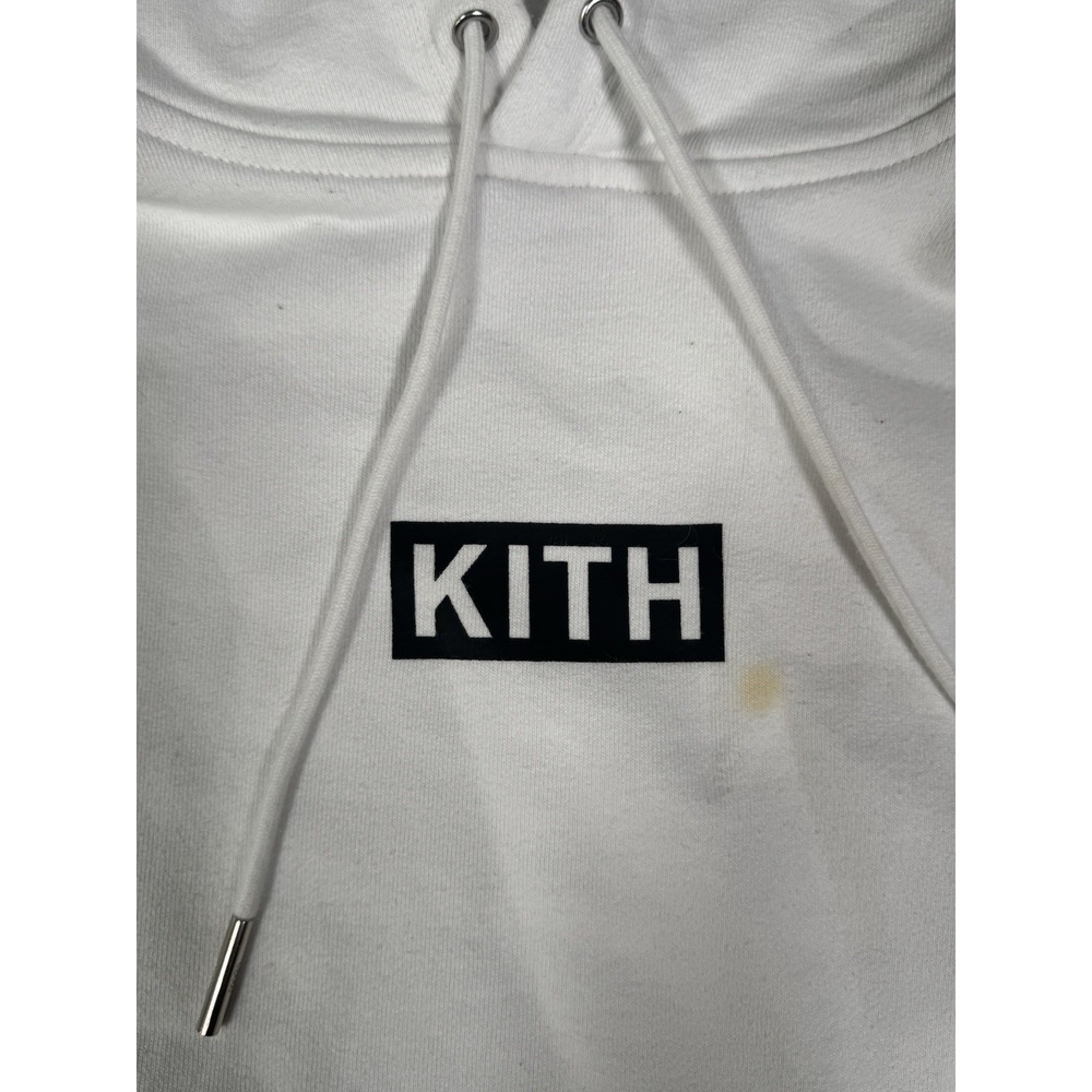 Kith Classic Black Box‎ Logo White Hoodie Size XS - Picture 5 of 12
